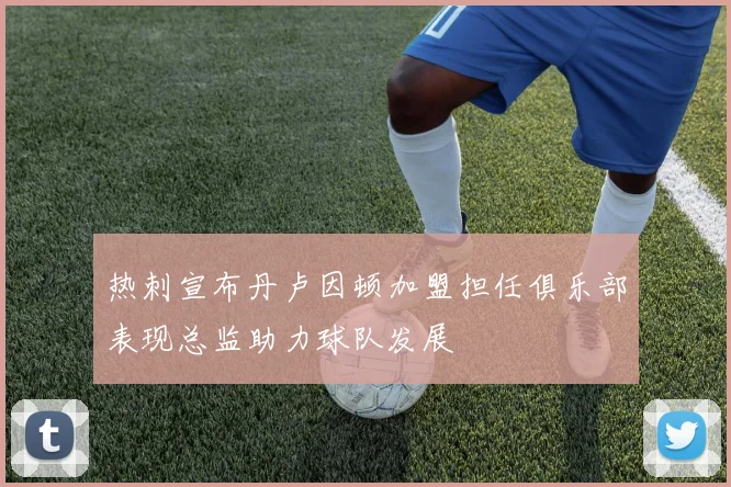 热刺宣布丹卢因顿加盟担任俱乐部表现总监助力球队发展
